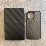 Carbon Fiber TPU Cover with for MagSafe Wireless Charging for iPhone 13 12 series