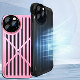 Graphene Heat Dissipation Case with Tempered Glass Camera Protector for iPhone 13 12 11 Pro Max