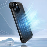 Graphene Heat Dissipation Case with Tempered Glass Camera Protector for iPhone 13 12 11 Pro Max