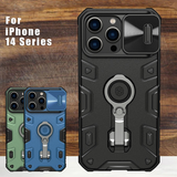 Slide Lens Protection Armor Case for iPhone 14 series