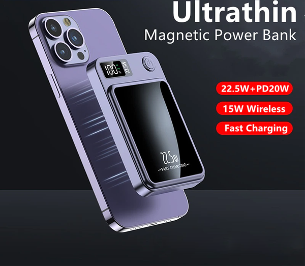 Magnetic Wireless Power Bank 15W Fast Charger For iPhone 14 13 12 series