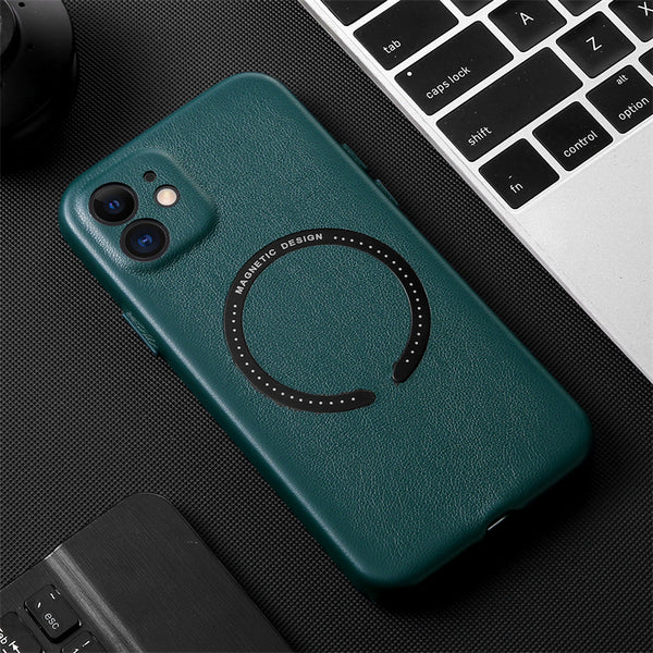 Luxury Shockproof Leather Wireless Charging Case for iPhone 13 12 11 Pro Max