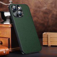 Lightweight Ultra thin Genuine Leather Phone Case For iPhone 13 12 11 Series