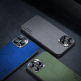 Luxury Microfiber Shockproof Protect Case For iPhone 13 12 Series