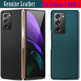 Capa for Samsung Galaxy Z Fold 2 5G Case for Samsung Z Fold 2 Fold2 Genuine Leather Cases Cover for Samsung W20 5G SM-W2020 Case