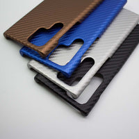Carbon Fiber Texture Case for S22 S21 S20 Note 20 Ultra Plus