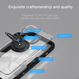 Fashion Clear Shockproof Ring Stand Phone Case For iPhone 13 12 XS Series