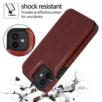 Retro Leather Multi Card Holder Wallet Case For iPhone 13 12 11 Series