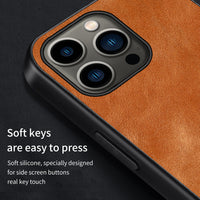 Genuine Oil Wax Leather Phone Case for iPhone 13 12 11 Pro Max Mini