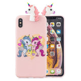 3D Kawaii Unicorn Panda Bear Silicon Shockproof Case for iPhone 11 Series