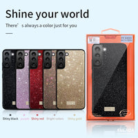 Bling Sparkle Cute Girls Women Protective Case for Galaxy S22 Ultra Plus