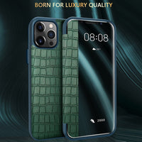 Luxury Fashion Business High Quality Shockproof Flip Visible Cover Leather Mobile Phone Case For iPhone 12 11 Series