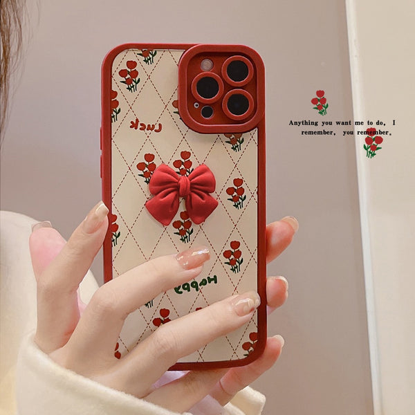 3D Cute Flower Back Case for iPhone 13 12 11 series