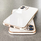 Luxury Plating Frame 6D Bling Soft Silicone Case for iPhone 13 12 Series