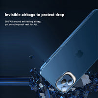 Camera Lens Protector Invisible Bracket Stand Transparent Phone Case For iPhone 13 12 11 Series