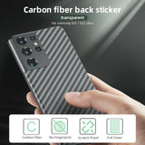 Carbon Fiber Back Screen Protector Sticker Film for Samsung Galaxy S21 Series