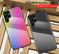 Hard Glass Slim Coque Case For Samsung Galaxy S22 S21 S20 Ultra Plus