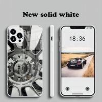 Super Electric Car Tempered Glass Case For iPhone 14 13 12 series