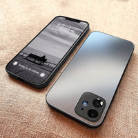 Original Square Frosted Tempered Glass Phone Case For iPhone 12 11 Series