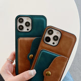 Luxury Wallet Strap Leather Case for iPhone 13 12 11 Pro Max