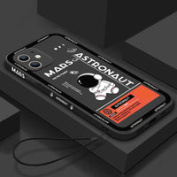 Astronaut Hand Lanyard Liquid Silicone Case for iPhone 13 12 11 Pro Max Mini