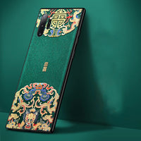 Embossed Leather Back Cover For Samsung Galaxy Note 10 Plus