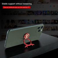 Cute 360 Plating Metal Mobile Phone Finger Ring Stand