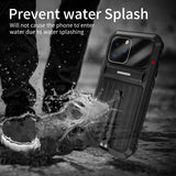 New Metal With Built in Screen Protector Waterproof Shockproof Back Case For iPhone 13 12 Pro Max Mini
