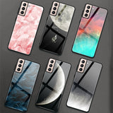 Color Tempered Glass Hard PC Case For Samsung Galaxy S21 Series