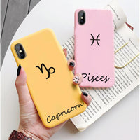 Zodiac Sign Candy Soft Silicone Phone Cover Case For iPhone 11 & iPhone X Series