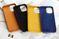 Retro Slim PU Leather Case for iPhone 13 12 11 Pro Max Mini