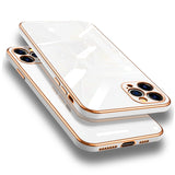 Luxury Plating Frame 6D Bling Soft Silicone Case for iPhone 13 12 Series