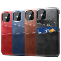PU Leather Case For iPhone 12 Pro Max luxury Back Cover Card Holder For iPhone 12 11 Pro Max X XS 6 6S 7 8 Plus Leather Cases