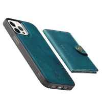 2 In 1 Magnetic Wallet Luxury Leather Phone Case for IPhone 13 Series