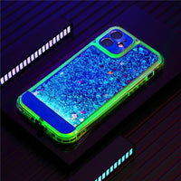 Sound Music Control Led Light Up Glitter Phone Case for iPhone 13 12 11