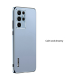Shockproof Metal Lens Protection Acrylic Frosted Case for Samsung Galaxy S22 series