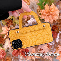 Fashion 3D Embossing Leather Handbag Case for iPhone 13 12 11 Pro Max Mini