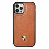 Ultra Thin Genuine Cowhide Leather Luxury Business Case for iPhone 13 12 Pro Max Mini