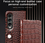 High Quality Leather Flip Case for Samsung Galaxy Z Fold 4