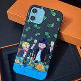 Oil Tycoon Banker Embossed Soft Silicone Cartoon Dollar Money Case For iPhone 12 11 Series