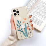 Heart Flowers Soft TPU Silicone Case For iPhone 12 11 Series