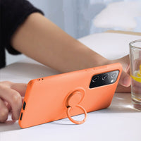 Thin Soft Liquid Silicone Ring Holder Case For Samsung S21 S20 Note 20 Series