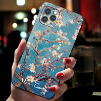 3D Art Oil Painting Soft Case For iphone 12 11 Pro Max