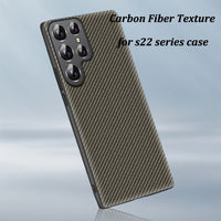 Full Protect Shockproof Carbon Fiber Texture PU Leather TPU Case for Samsung Galaxy S22 S21 Ultra Plus