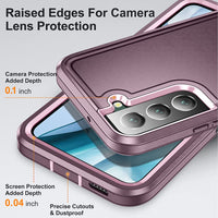 3 Layers Protection Heavy Duty Protective Case with Kickstand for Samsung S22 Ultra Plus