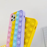 Push Bubble Soft Case For iPhone 12 11 Series