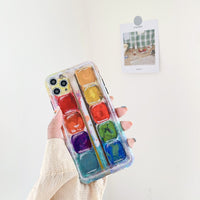 Fashion Creative 3D Colorful Pigment Phone Case For iPhone 12 11 Series