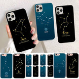 12 Constellations Zodiac Signs Phone Case for iPhone 12 Pro Max  and iPhone 12 Mini