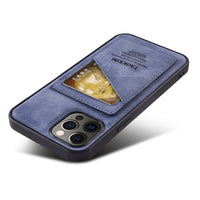 Suede Leather Card Slot Stand Phone Case For iPhone 13 12 11 Series