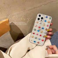 New Trend Anime 3D Bubble Camera Protection Transparent Case For iPhone 13 12 11 Series